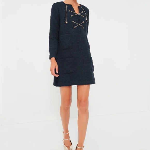 Tuckernuck Dresses & Skirts - Navy Tie Tweed Kelly Dress
